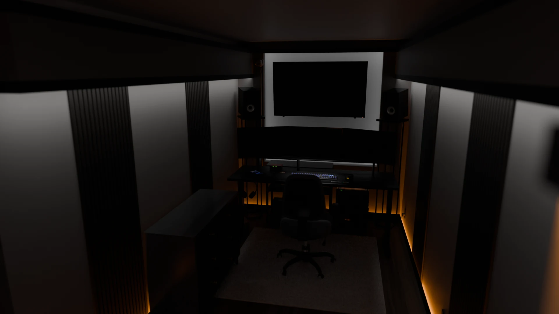Warm low room mode