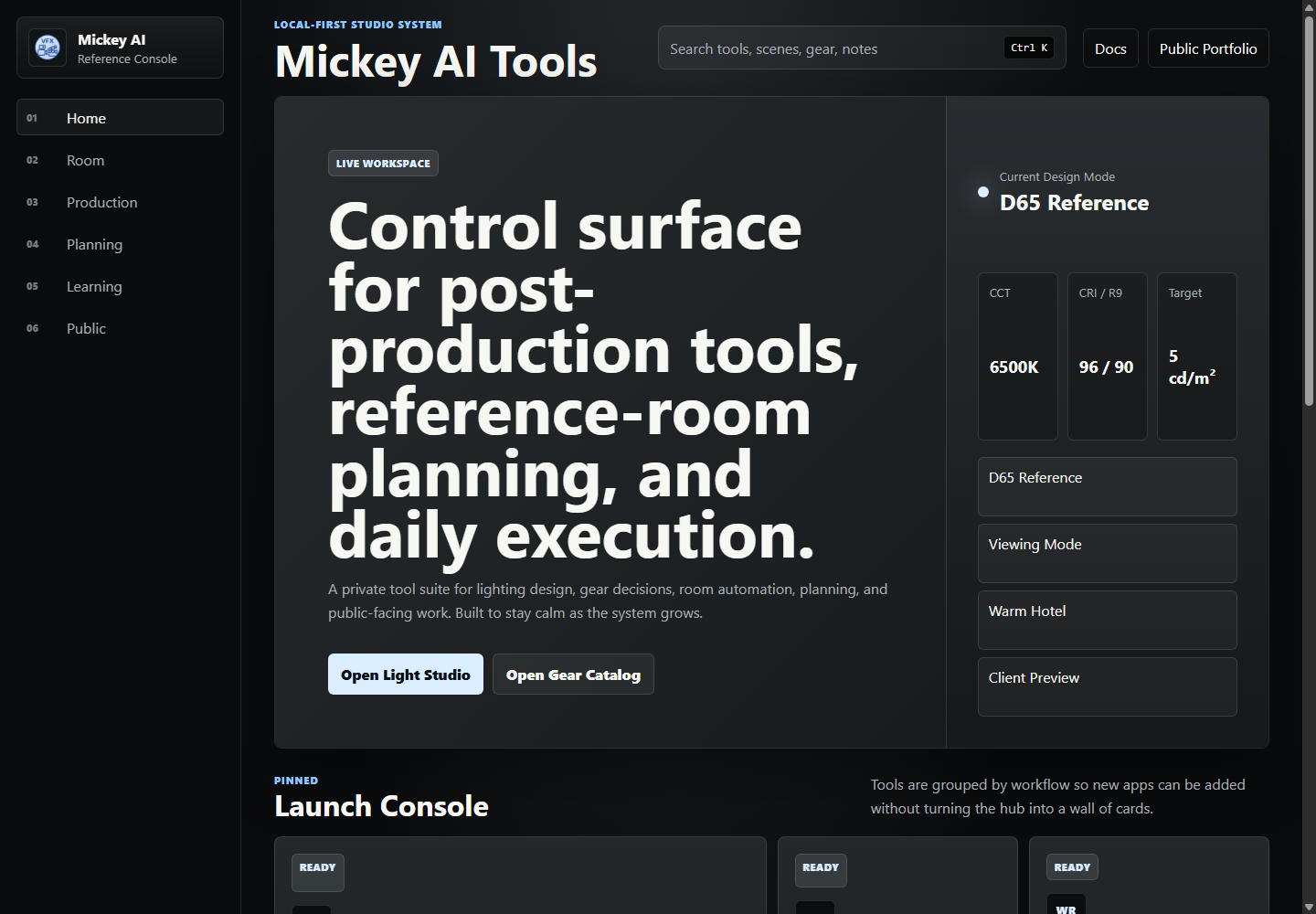 Mickey AI Tools web sample