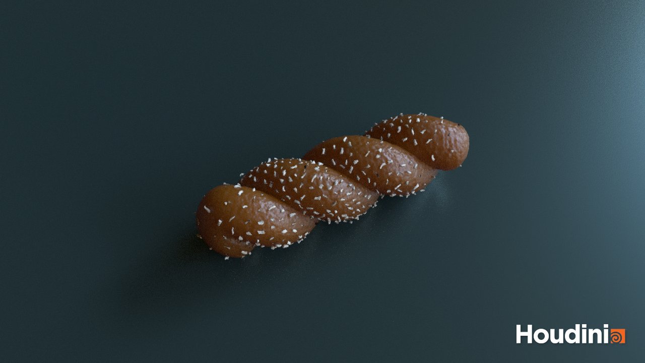 Procedural bread render made in Houdini